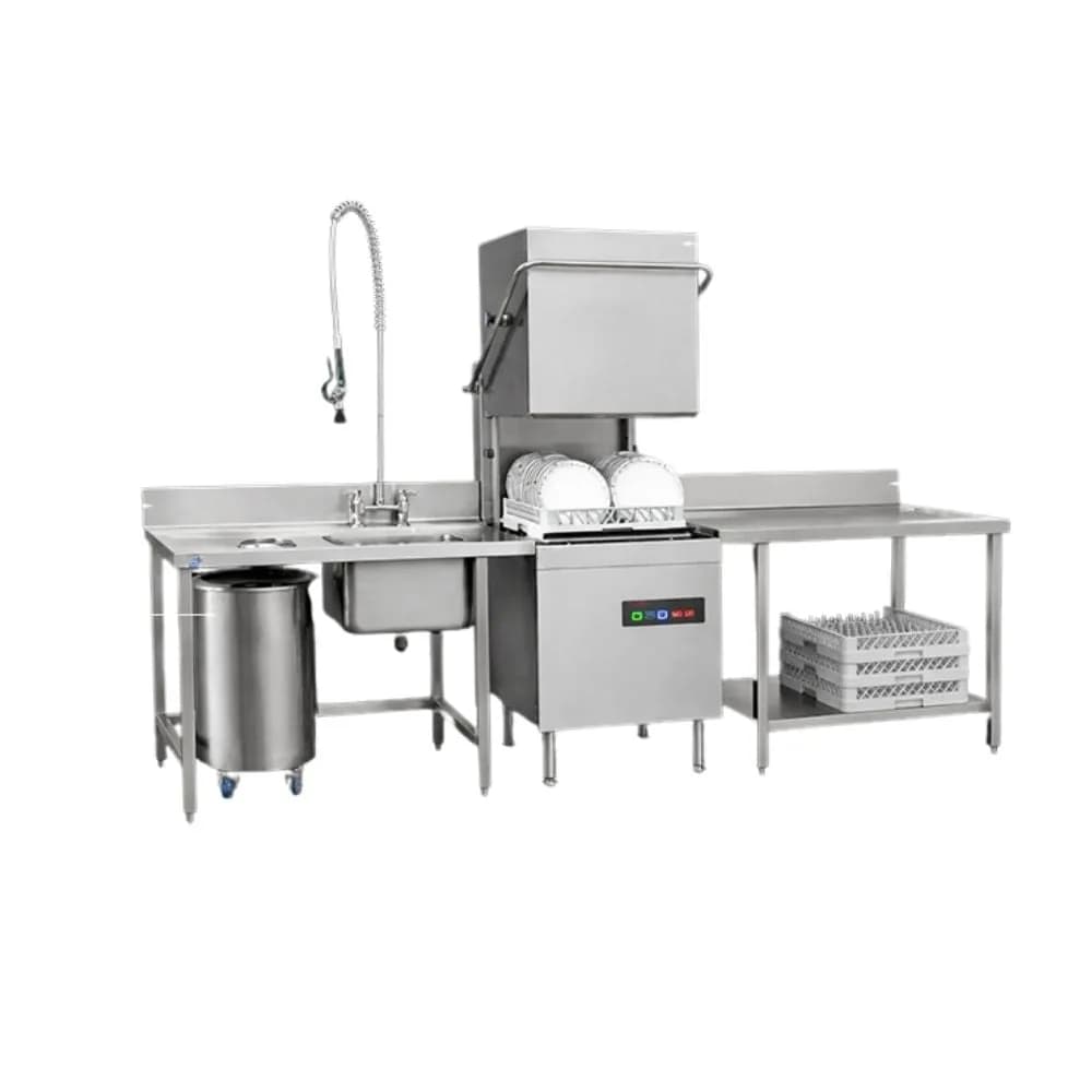 Combo bàn bát sạch, bàn bát bẩn inox 304