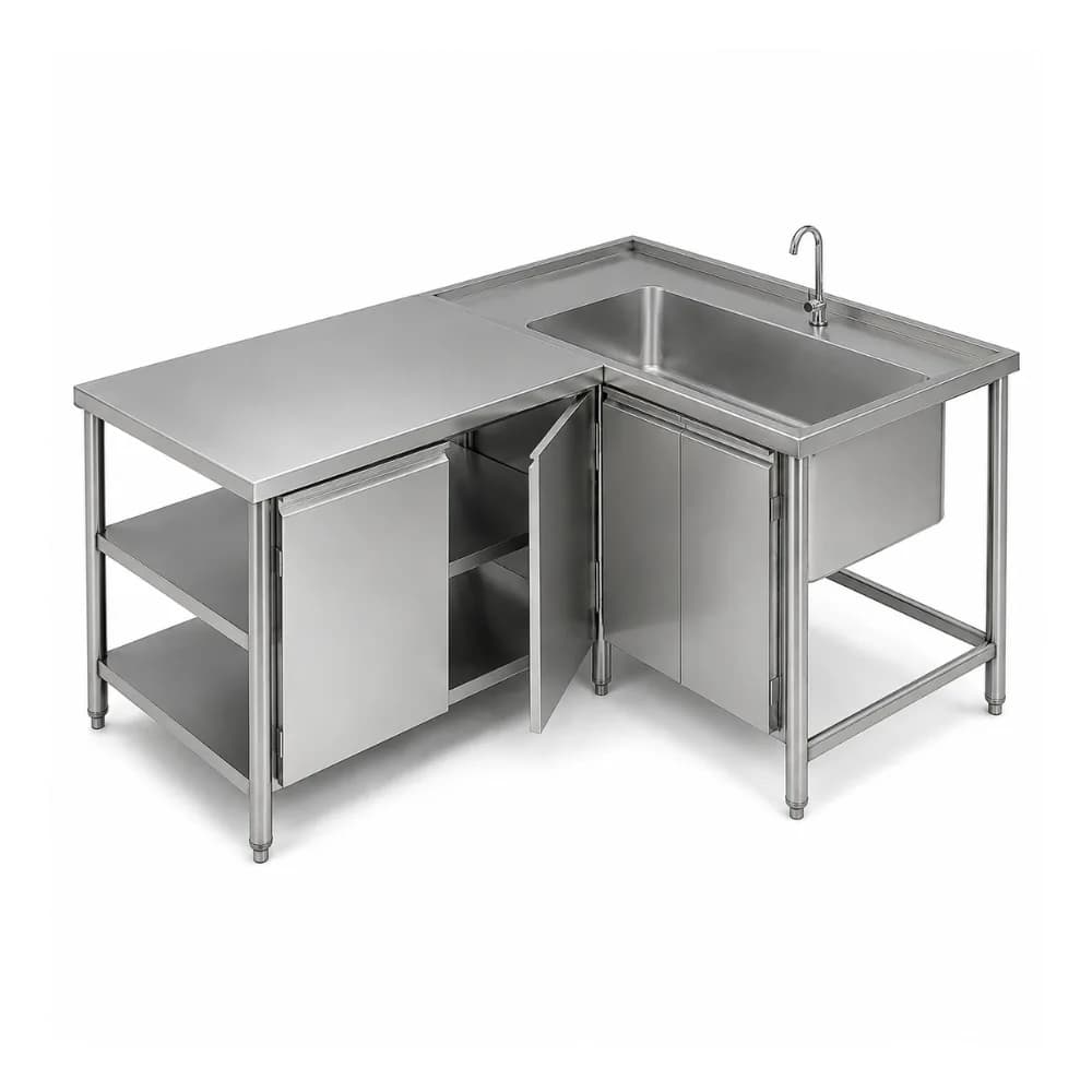 Bàn chậu rửa đơn chữ L VP-B3C1L