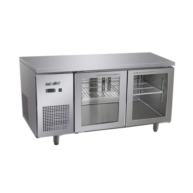 Bàn mát 2 cánh kính TurboGold TG-15UC-2G dung tích 420 lít