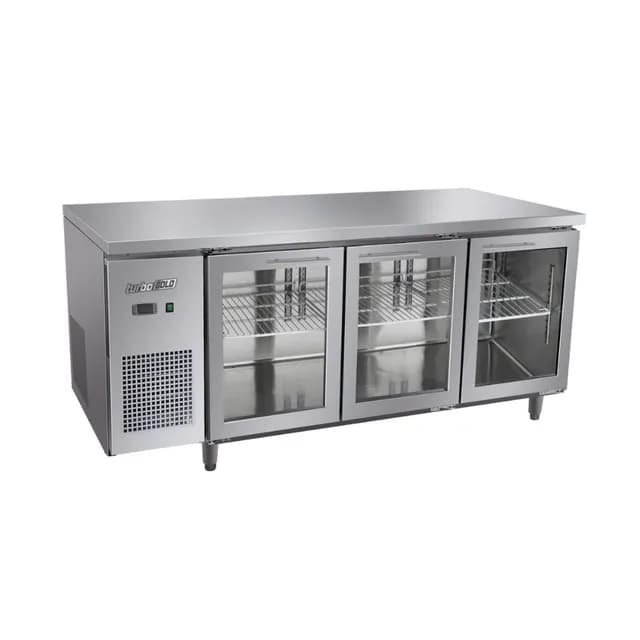 Bàn mát 3 cánh kính TurboGold TG-18UC-3G dung tích 530 lít