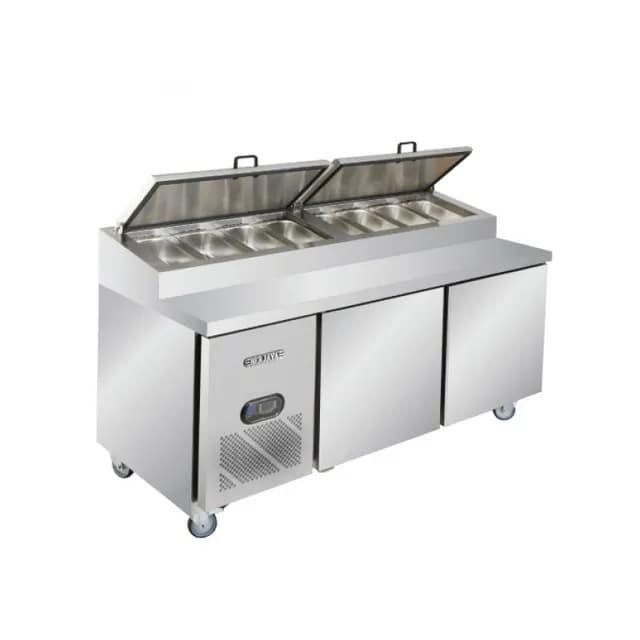 Bàn mát pizza Berjaya BS2D/PCF6/Z dài 1800mm dung tích 426 lít