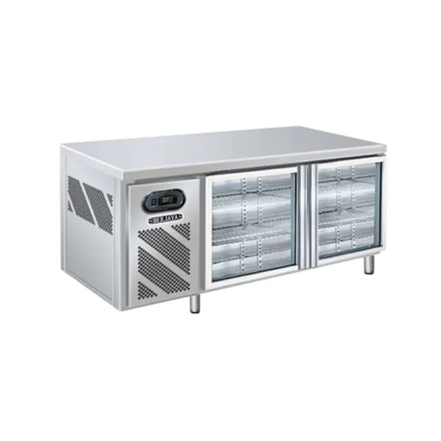 Bàn mát quầy bar Berjaya B2D/C5/600-SM dung tích 255 lít 2 cánh