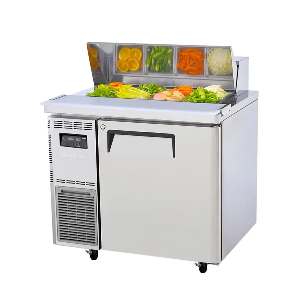 Bàn mát salad 1 cánh Turbo Air KHR9-1 dung tích 213 lít 6 khay