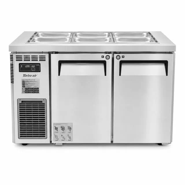 Bàn mát salad 2 cánh Turbo Air KSR12-2 dung tích 309 lít