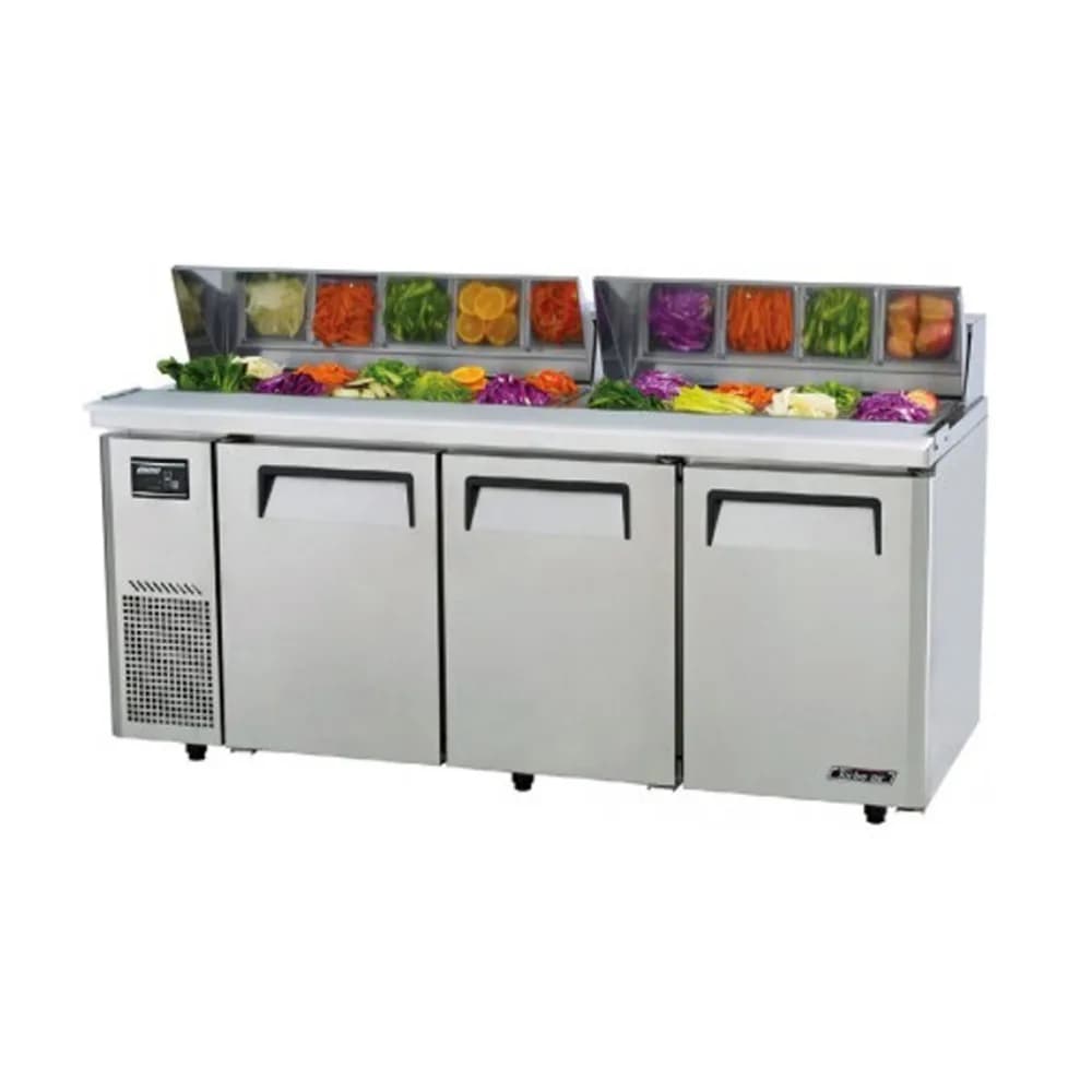 Bàn mát salad 3 cánh Turbo Air KHR18-3 dung tích 516 lít