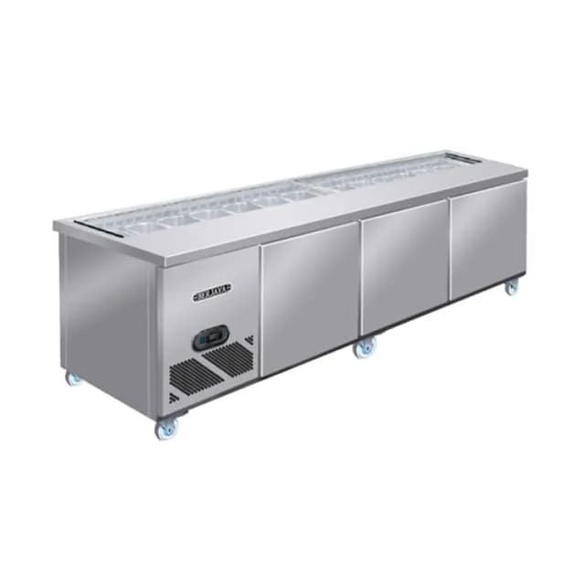 Bàn mát salad sandwich Berjaya BS3D/SSCF8/Z dung tích 634 lít