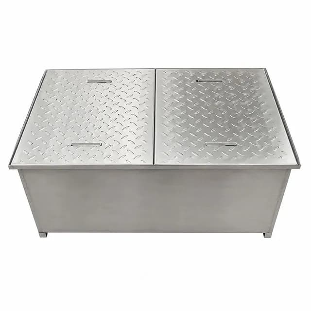 Bẫy mỡ nhà hàng 180 lít VinaPro Inox VP-BM180 inox 304 3 ngăn
