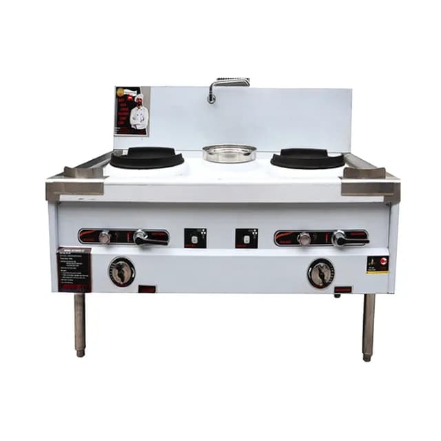 Bếp á 2 họng đất quạt thổi 2m có bầu nước TC BX/2H14