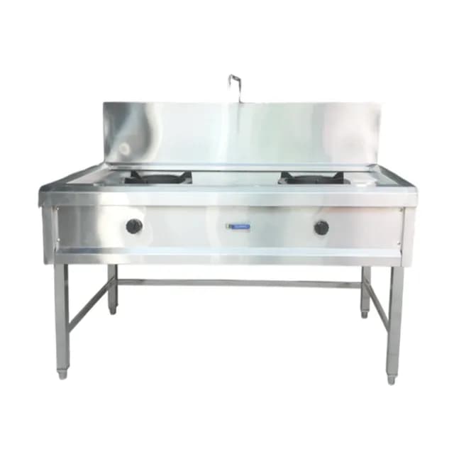 Bếp á 2 họng thường kích thước 1500x750x800/1080 mm