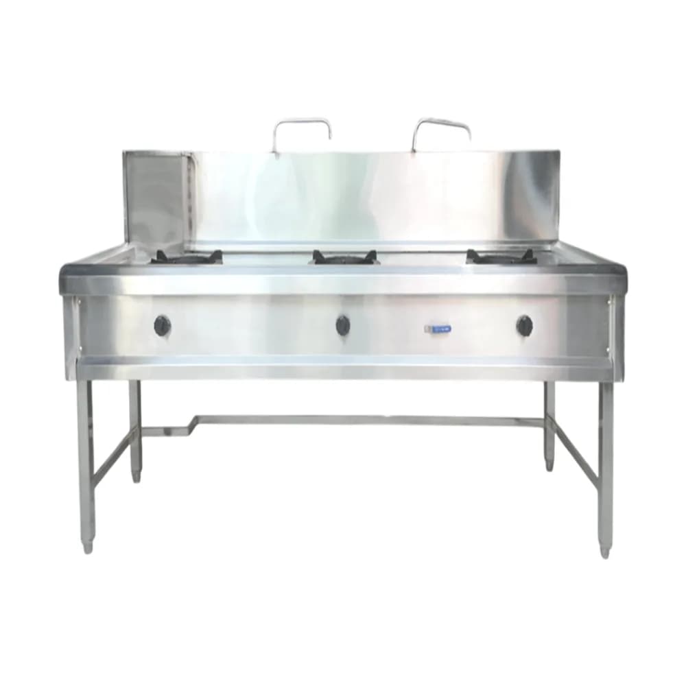 Bếp á 3 họng thường kích thước 1800x750x800/1050mm