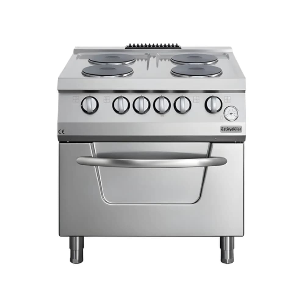 Bếp Âu 4 họng có lò nướng dùng điện Ozti OSOEF 8070