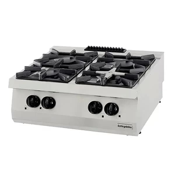 Bếp Âu 4 họng dùng gas Ozti OSOG 8070L kích thước 800x700x280mm