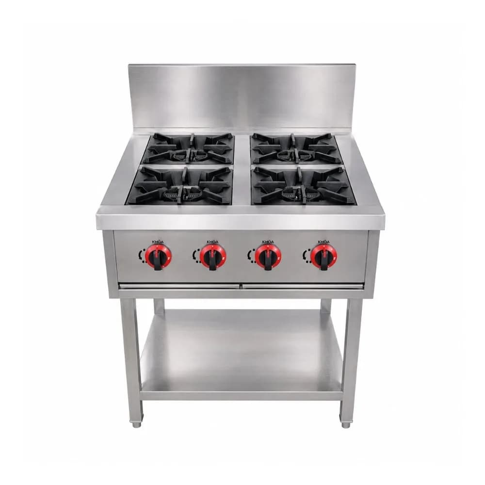 Bếp âu 4 họng VinaPro Inox VP-BA04V đánh lửa Magneto