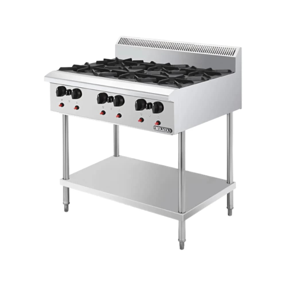 Bếp âu 6 họng có chân đứng BERJAYA OB6FS-17