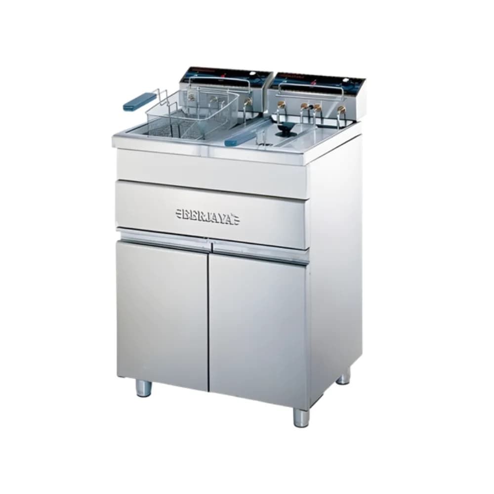 Bếp chiên nhúng đôi chân cao dùng điện Berjaya FSSDF12D dung tích 2x9 lít