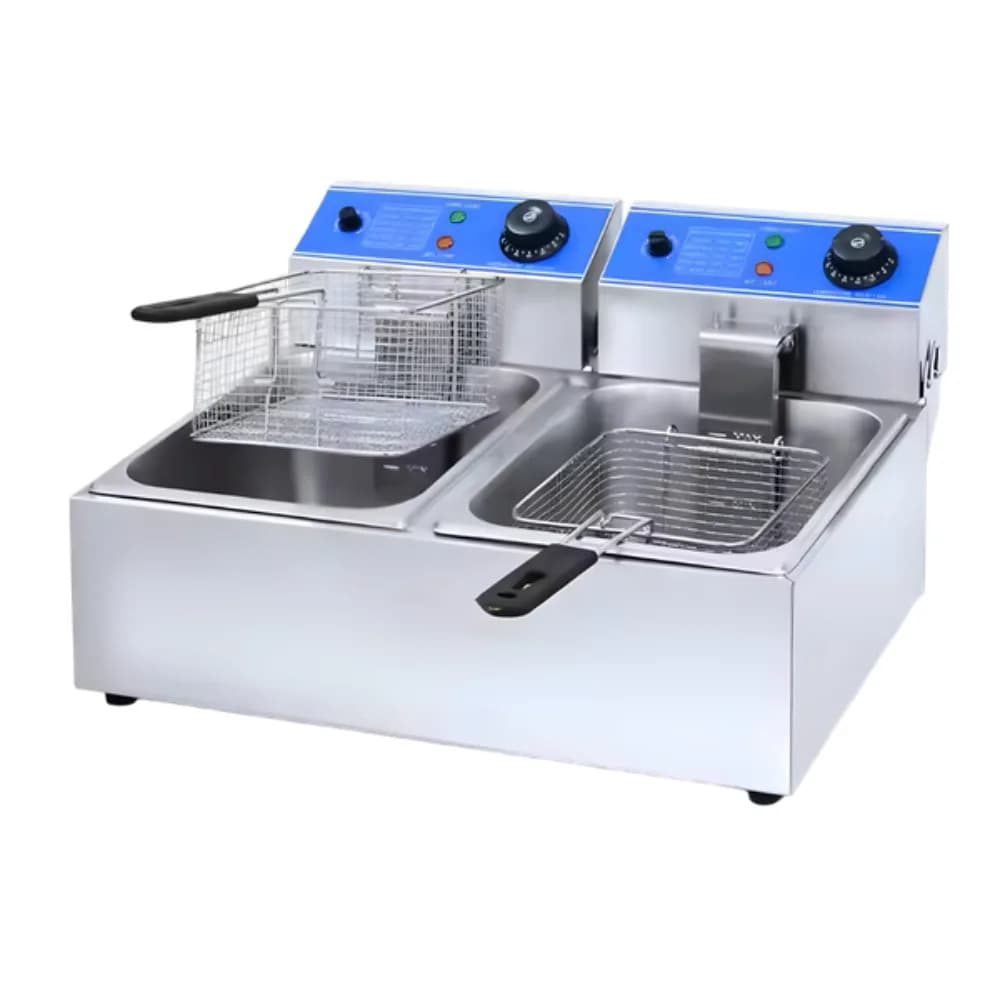 Bếp chiên nhúng đôi dùng điện HEF-82A dung tích 6L+6L