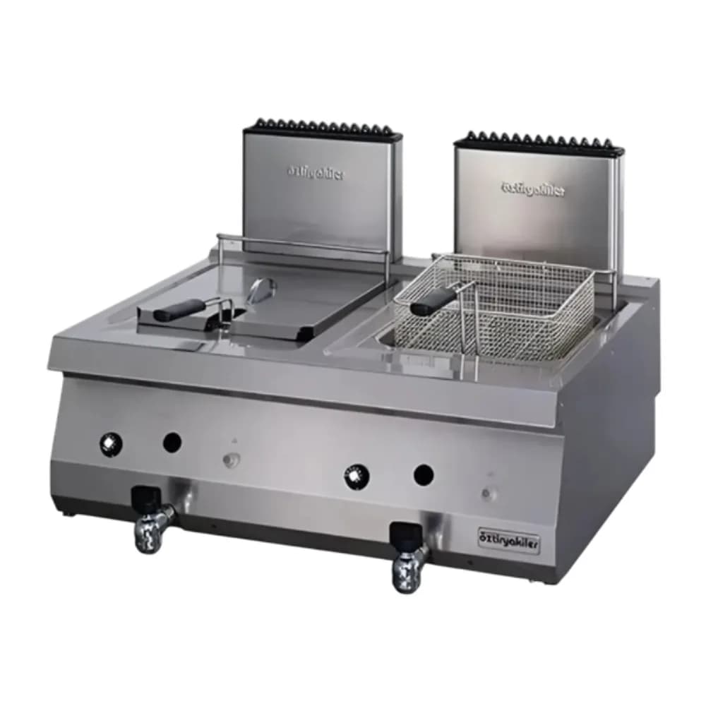 Bếp chiên nhúng đôi dùng ga Ozti OFGI 8070