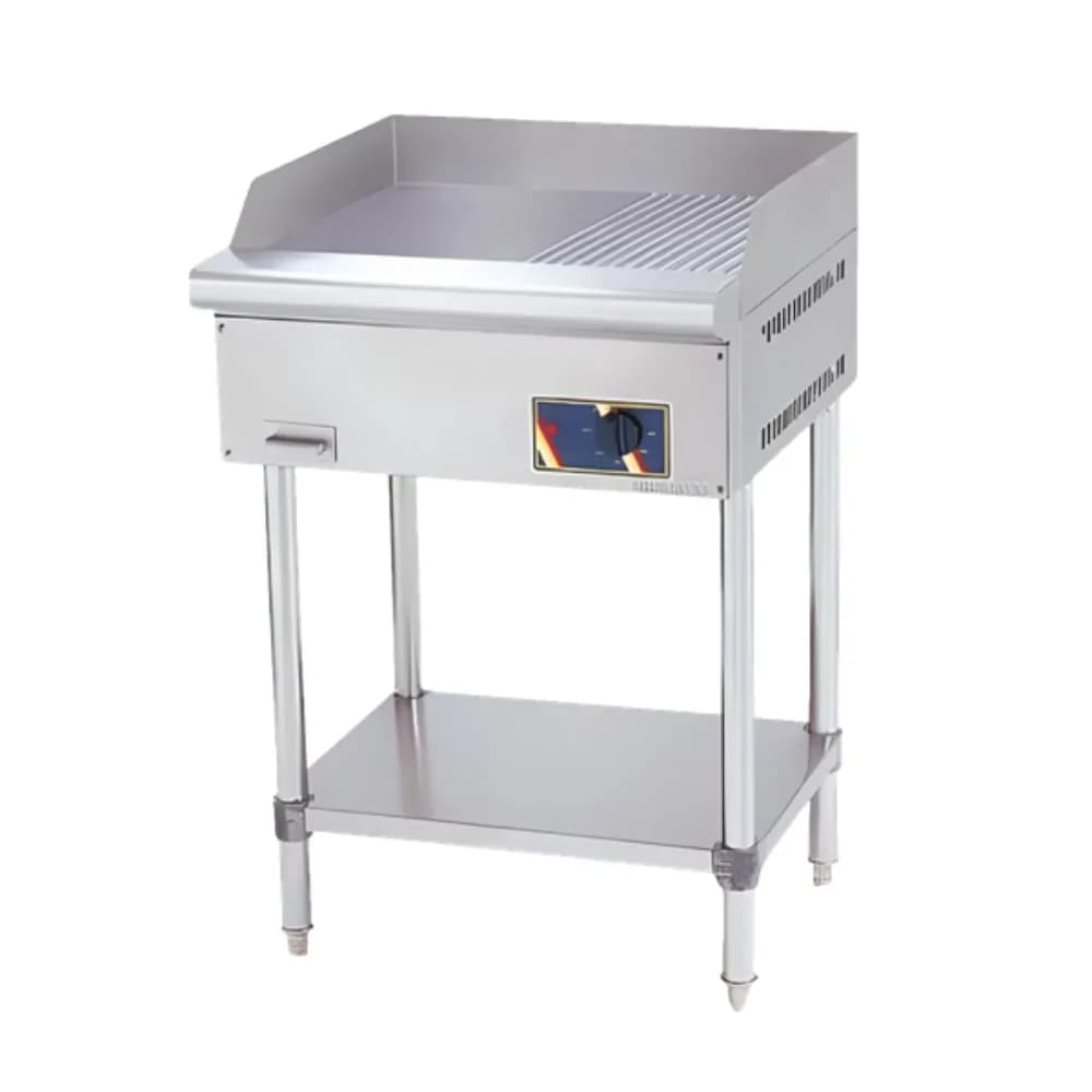 Bếp chiên nửa phẳng nửa nhám dùng điện chân đứng BERJAYA EG3500-12RFS