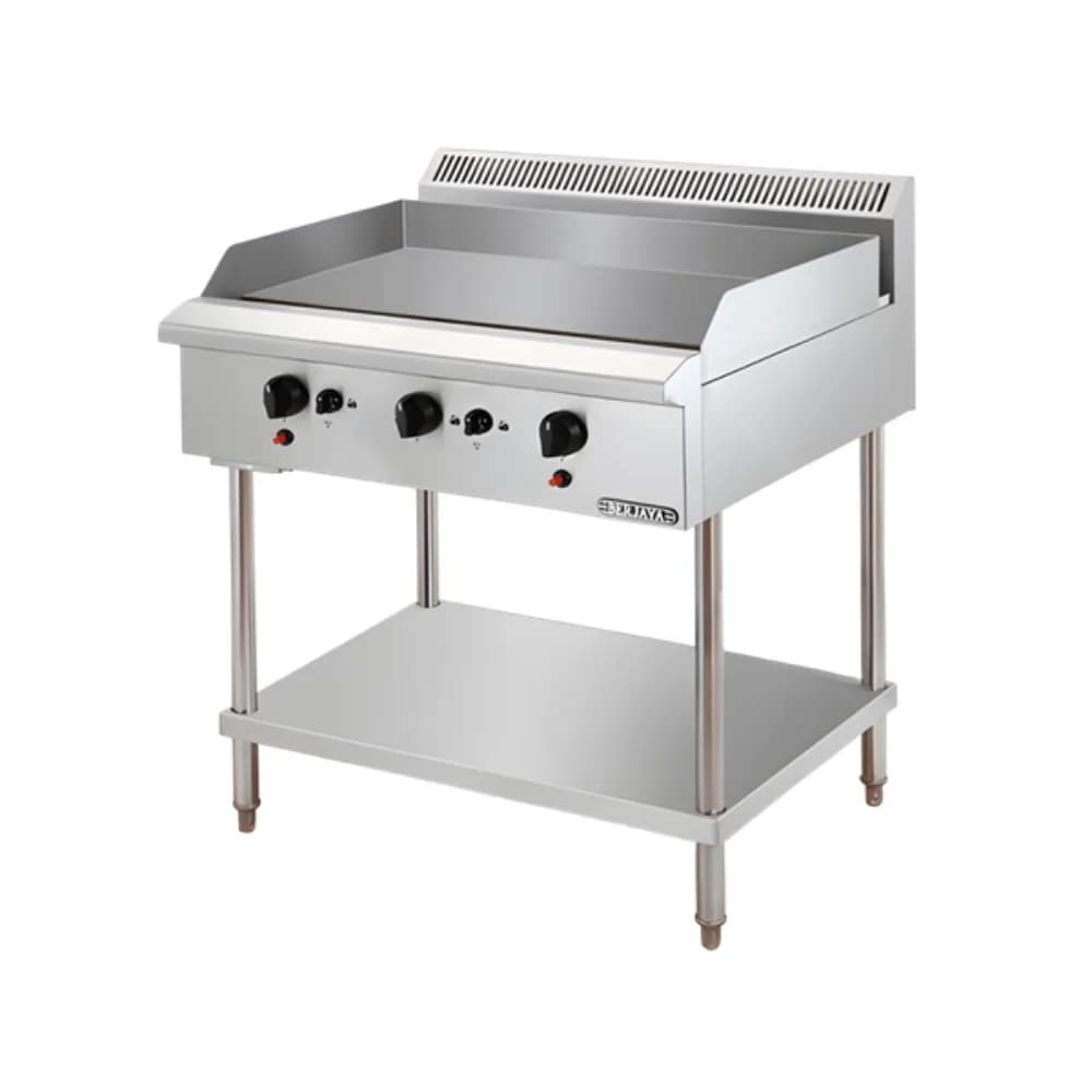 Bếp chiên phẳng dùng gas chân đứng Berjaya GG3BFS-17 3 họng đốt