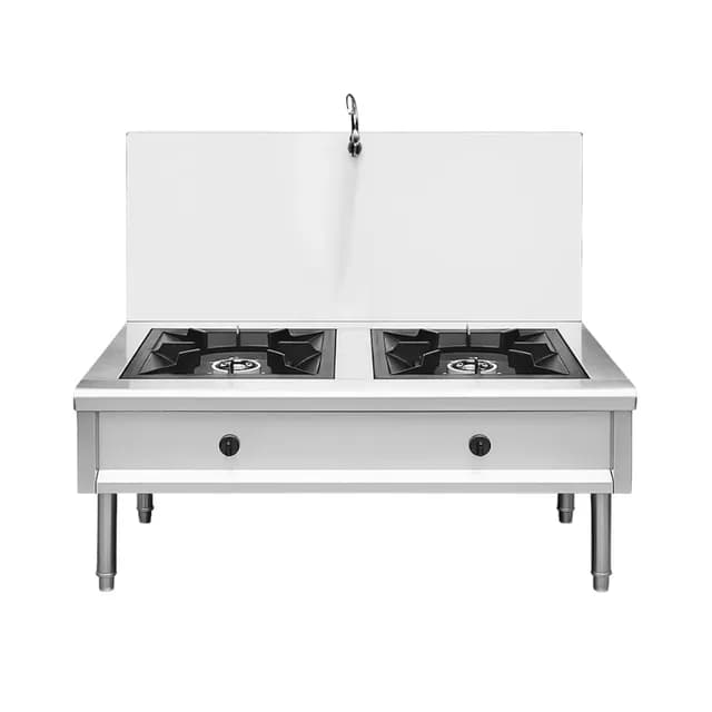 Bếp hầm đôi 2 họng 1 vòi nước kích thước 1300x750x450/1050mm