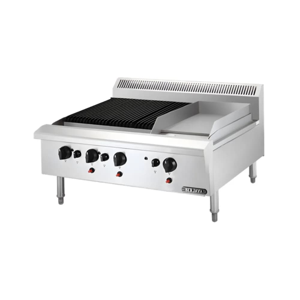 Bếp nướng chiên bề mặt dùng gas BERJAYA CB3BGG1B-17