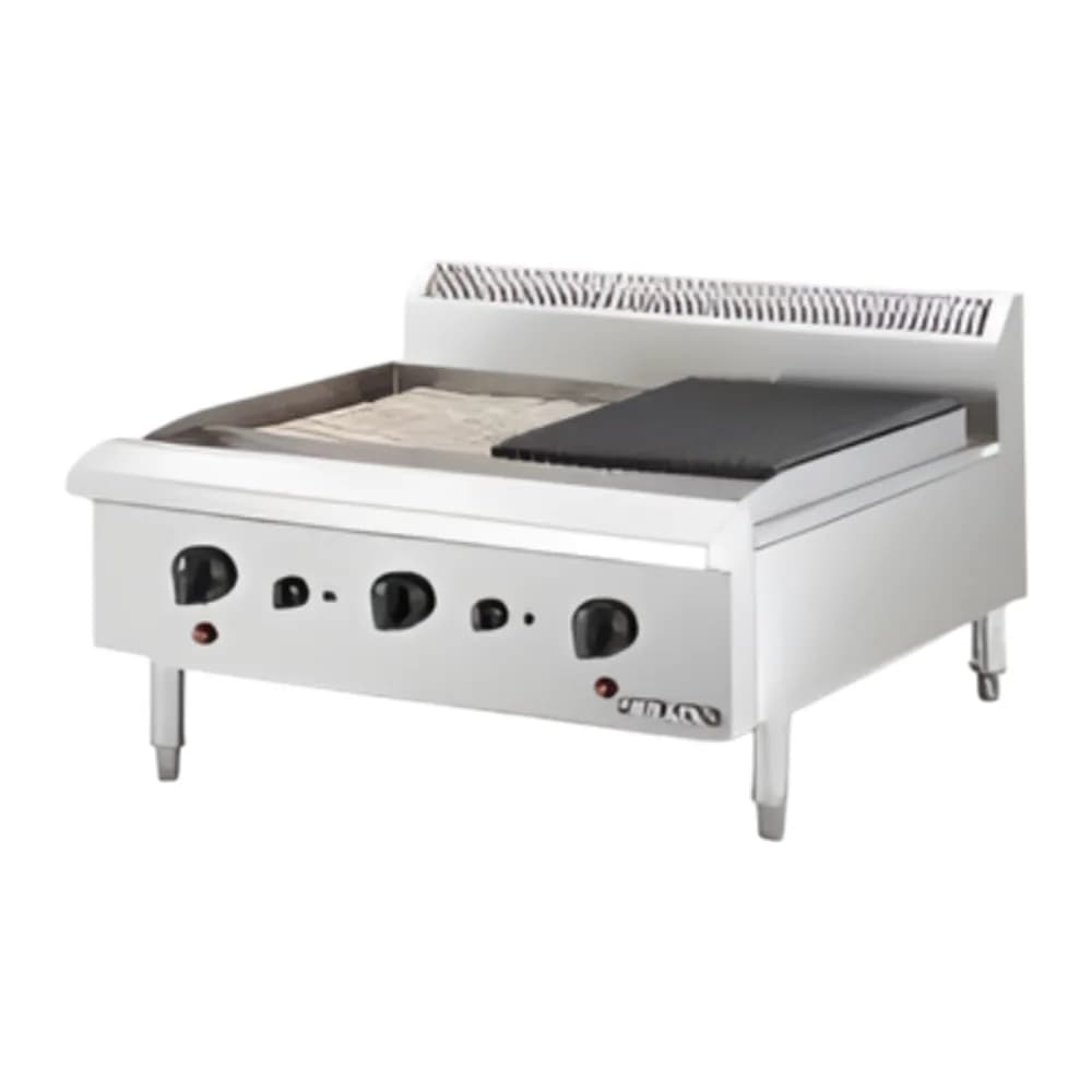 Bếp nướng than nhân tạo Berjaya CRB3B-17 3 họng đốt 900mm