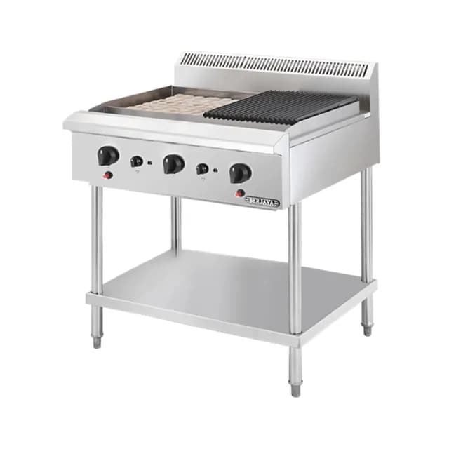Bếp nướng than nhân tạo Berjaya CRB3BFS-17 3 họng 900mm