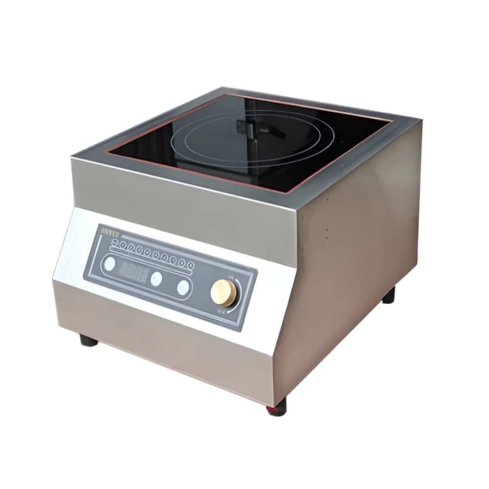 Bếp từ công nghiệp đơn mặt phẳng công suất 6000W kích thước 580x500x350mm