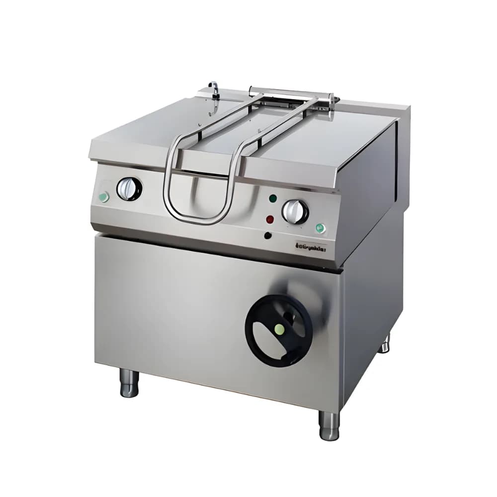 Chảo nghiêng tay quay dùng gas Ozti OTG 100 công suất 24kW