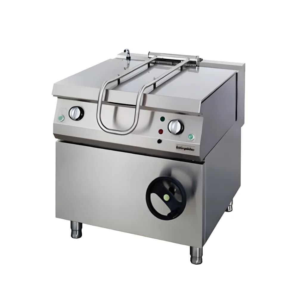 Chảo nghiêng tay quay dùng gas Ozti OTG 80 công suất 20kW