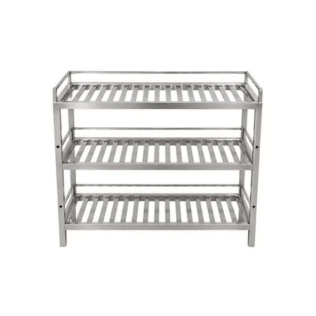 Giá inox 3 tầng nan treo tường VinaPro Inox VP-GTT03 1920x350x700mm
