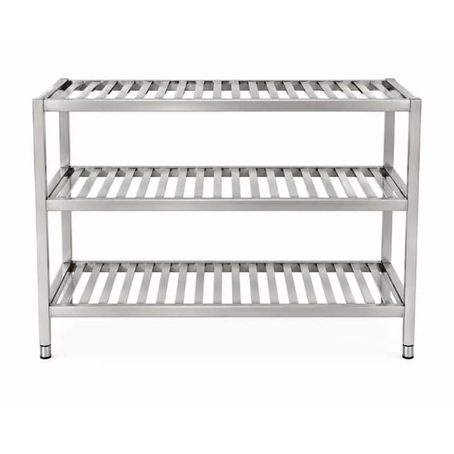 Giá inox 3 tầng nan VinaPro Inox VP-GN03 kích thước 1200x500x1200mm