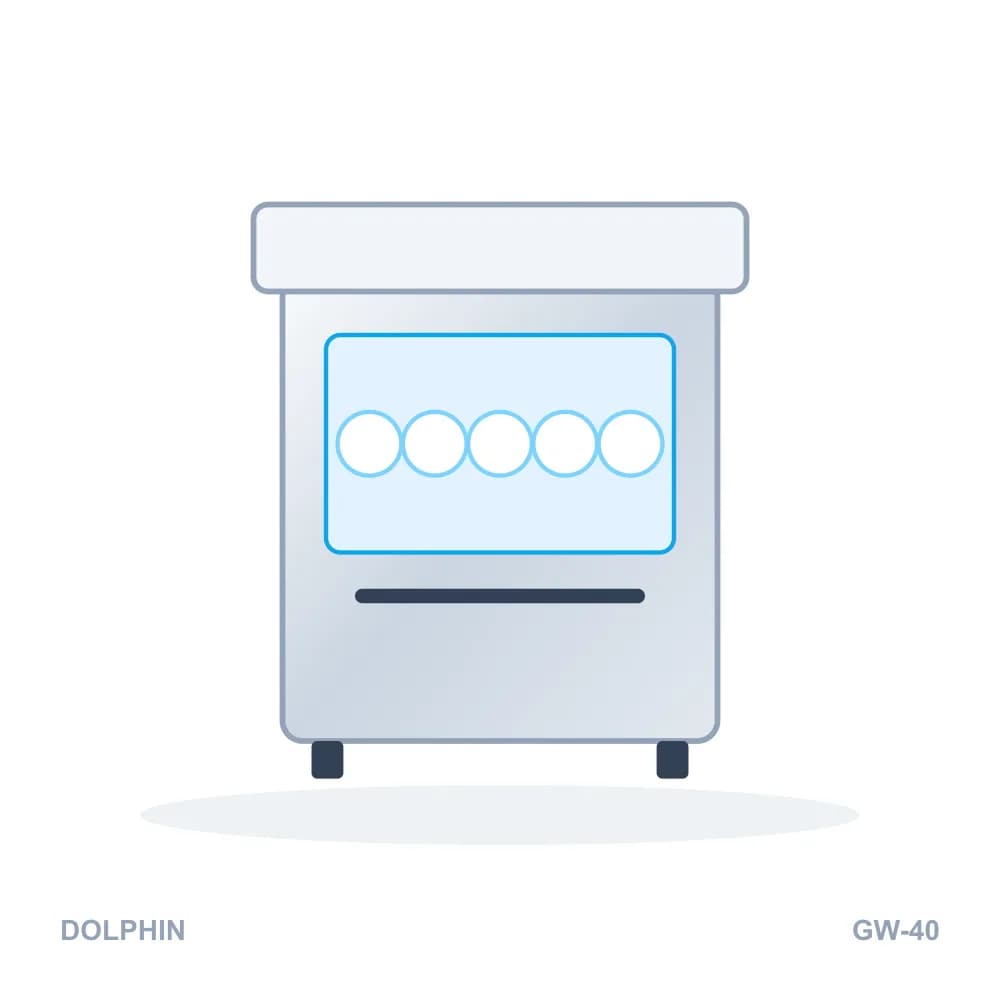 Máy rửa ly âm quầy Dolphin GW-40