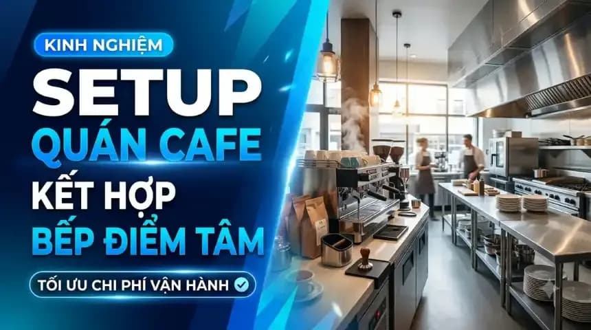 Kinh nghiệm setup quán cà phê kết hợp điểm tâm tối ưu vận hành