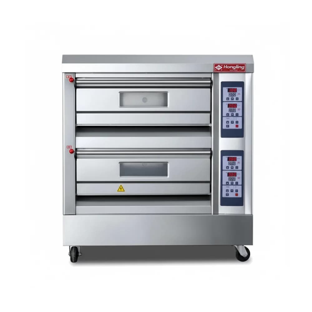 Lò nướng 2 tầng 4 khay dùng điện Hongling XYF-2HP-N công suất 14kW