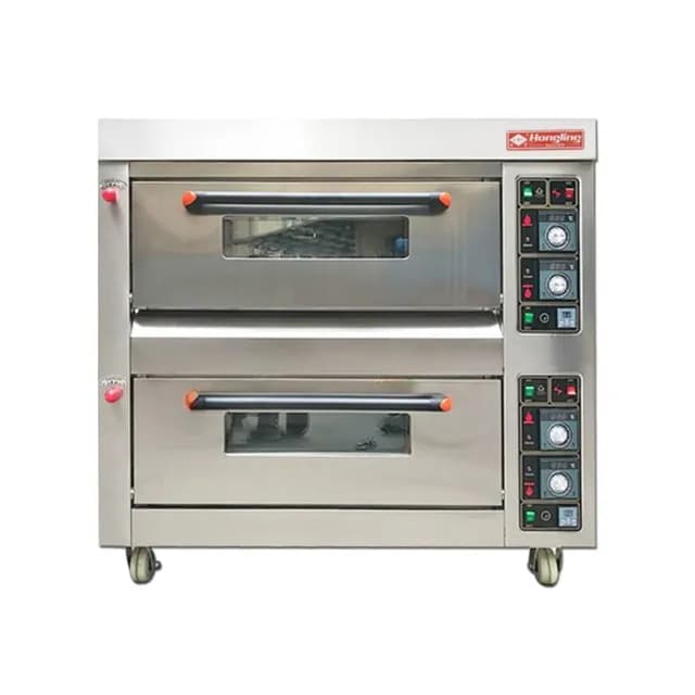 Lò nướng bánh dùng gas Hongling HLY-204 4 khay 2 tầng