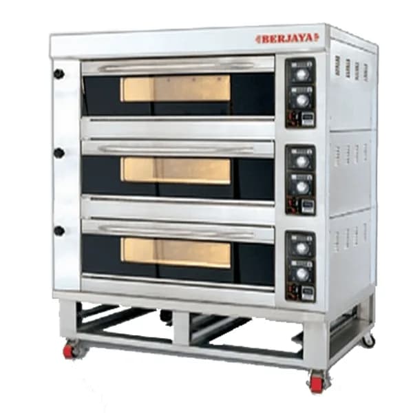 Lò nướng công nghiệp Berjaya BJY-3B12P-E 3 tầng 12 khay 34200W