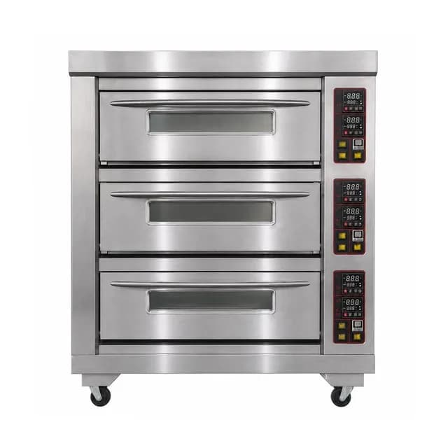 Lò nướng điện Berjaya BJY-E25KW-3BDD công suất 90kg/h 9 khay
