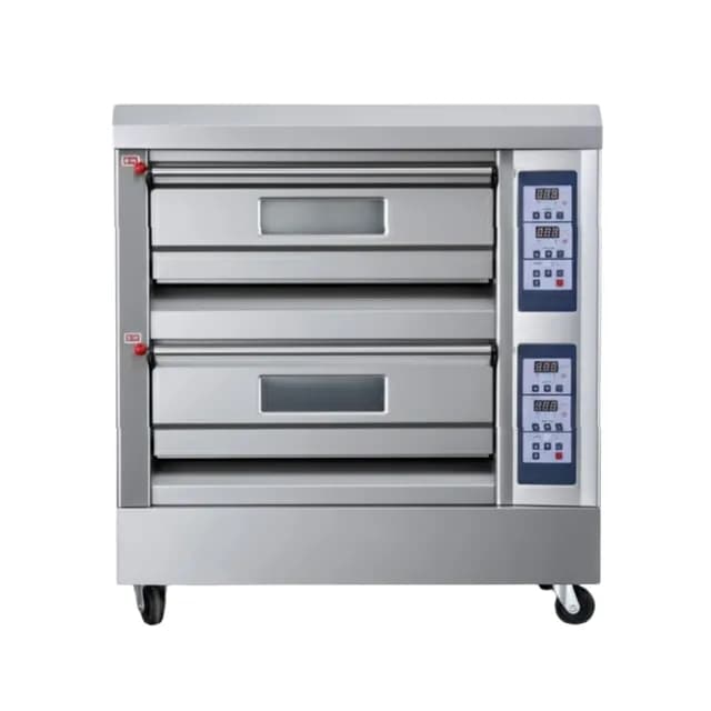 Lò nướng dùng gas 2 tầng 4 khay Hongling HLY-204DB điện tử