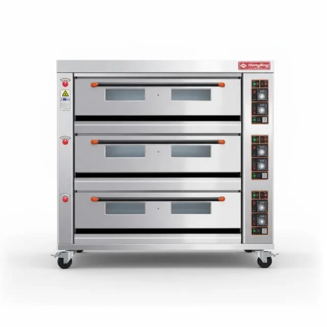 Lò nướng dùng gas Hongling HLY-309E 3 tầng 9 khay công suất lớn