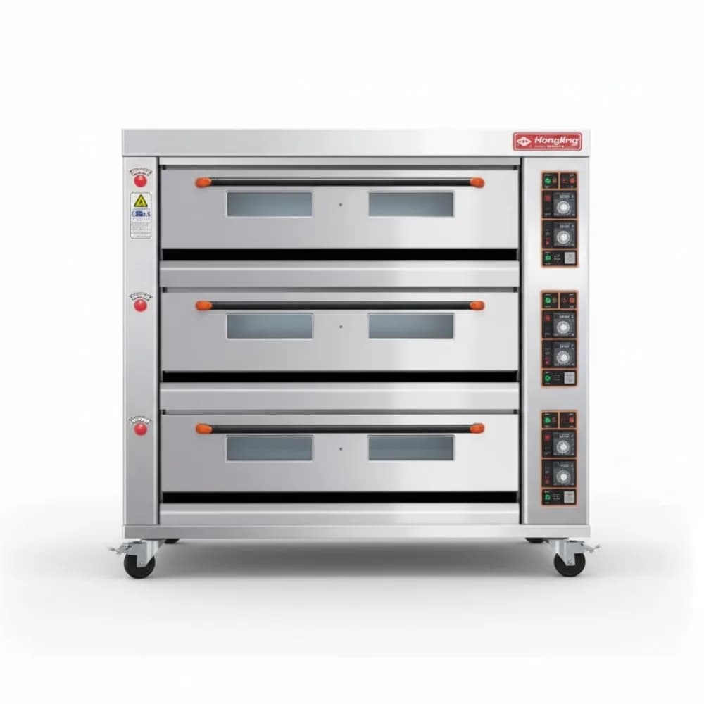 Lò nướng dùng gas Hongling HLY-309E 3 tầng 9 khay công suất lớn
