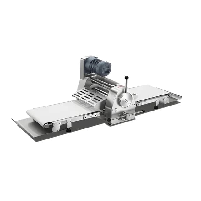 Máy cán bột Hongling QS-400BT băng tải 400mm dùng điện