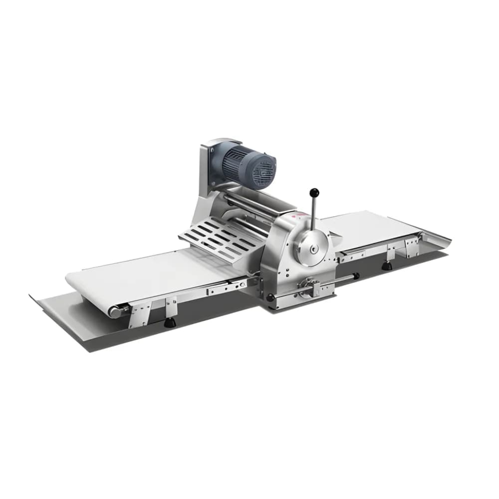 Máy cán bột Hongling QS-520BT băng tải rộng 520mm