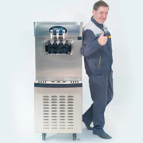 Máy làm kem tươi 2 block Venus VSC330L công suất 2450W