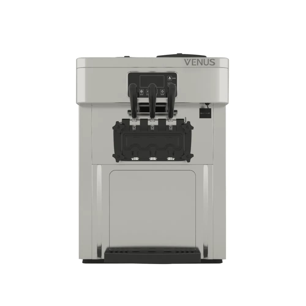 Máy làm kem tươi để bàn Venus VSC318S dung tích 2 ngăn chứa