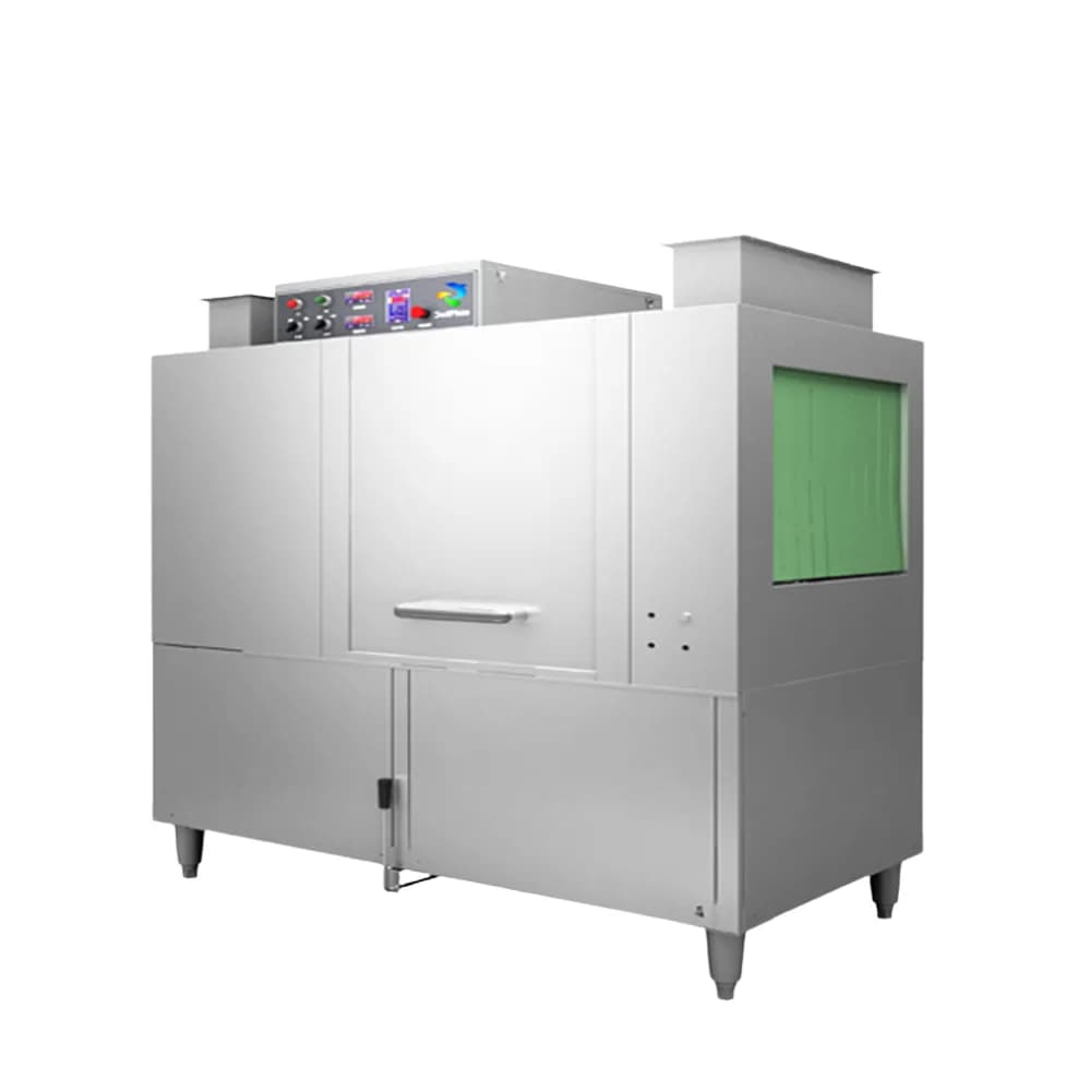Máy rửa bát băng chuyền Dolphin DRC công suất cao cho bếp công nghiệp
