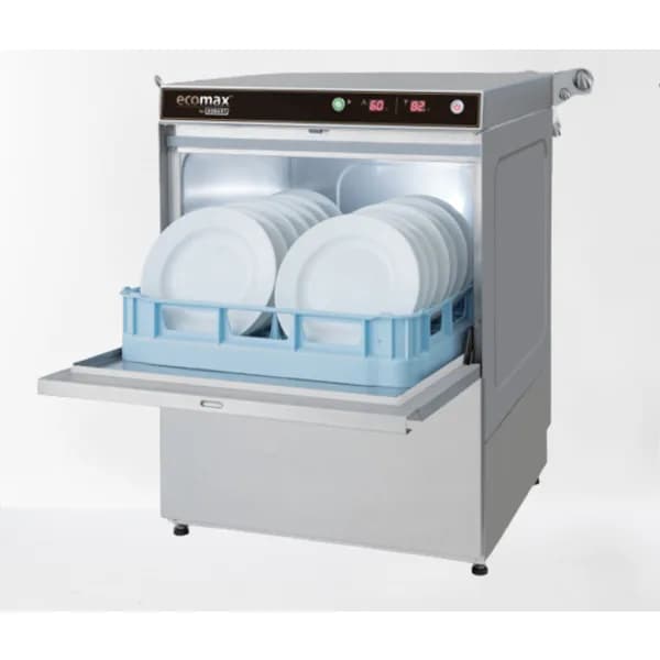 Máy rửa ly cốc Hobart Ecomax F500 điện áp 220V/380V dung tích rổ 500x500mm