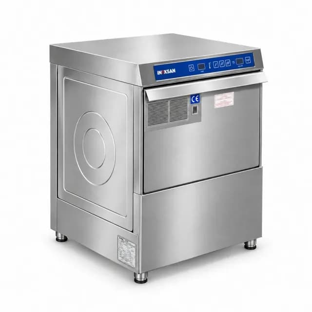 Máy rửa ly cốc Inoksan INO-BYM052TPD công suất 25–45 rack/giờ