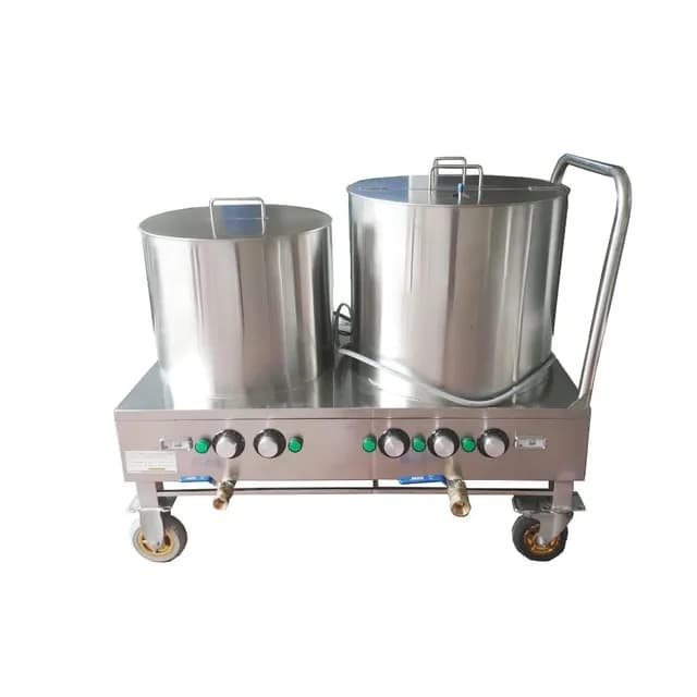 Nồi nấu phở đôi 30L & 50L VinaPro Inox TC NPD35 điện áp linh hoạt
