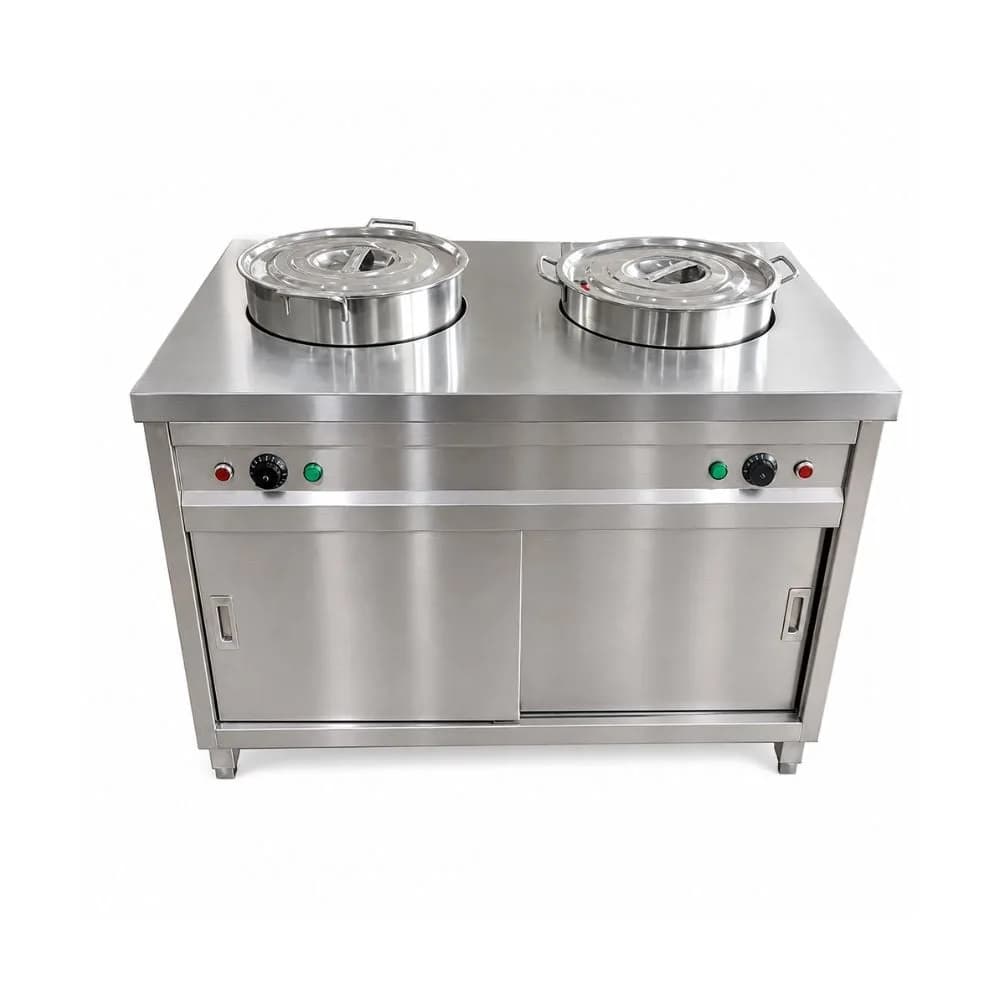 Quầy hâm nóng cơm canh VinaPro Inox VP-HN2CC dung tích 50 lít